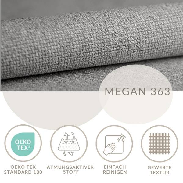 Boxspringbett Lennon Grau - Liegefläche Breite: 200 cm