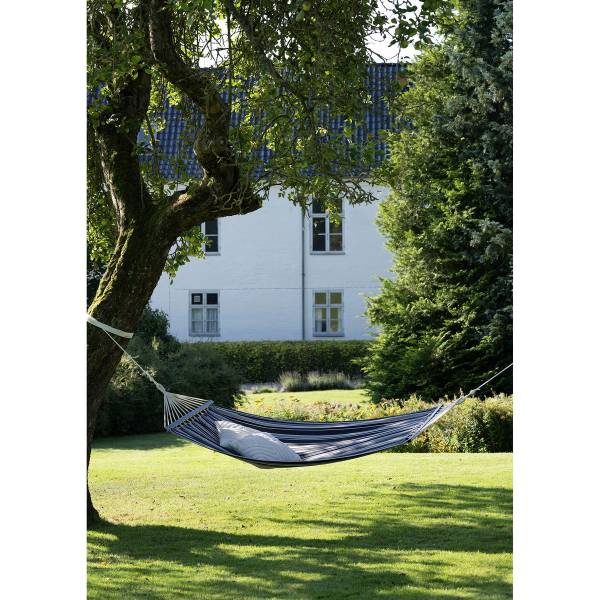 Hängematte Lamia Grau - Baumwollstoff - 200 x 2 x 120 cm