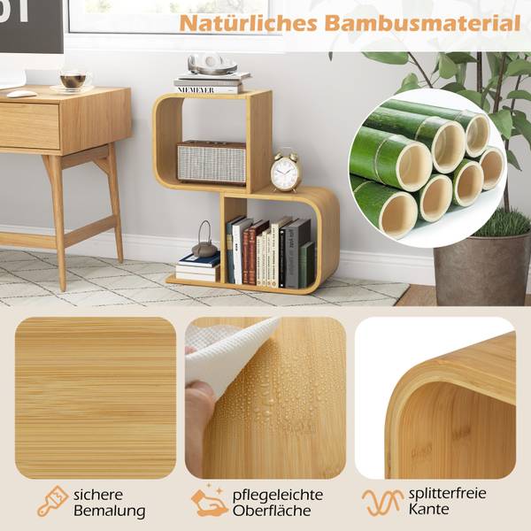 Bücherregal VH33117ZMDE Braun - Holzwerkstoff - 23 x 67 x 61 cm
