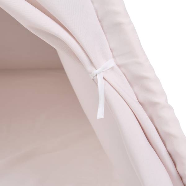 Tipi Spielzelt mit Bodenmatte Beige - Braun - Polyester - 125 x 158 x 125 cm