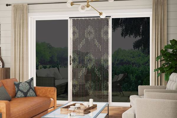 Vorhang SEVILLA Braun - Holzwerkstoff - 90 x 200 x 2 cm