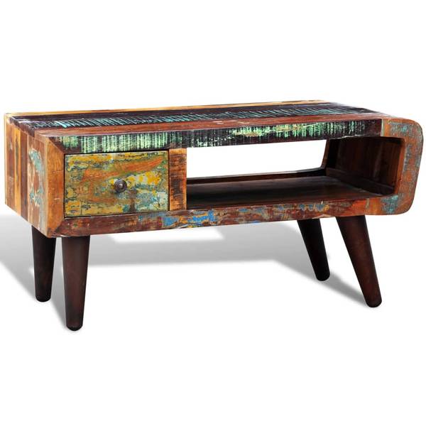 Couchtisch D795 Braun - Massivholz - 45 x 45 x 90 cm