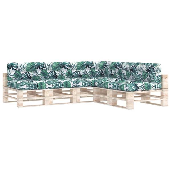 Palettensofa-Auflagen 3005166 (7er Set) Grün - Polyester - 80 x 10 x 120 cm