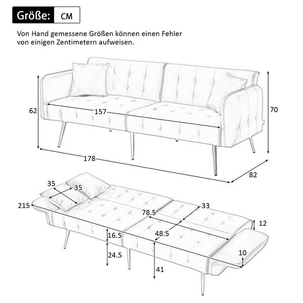 Sofabett Oneiros Ⅲ Grau