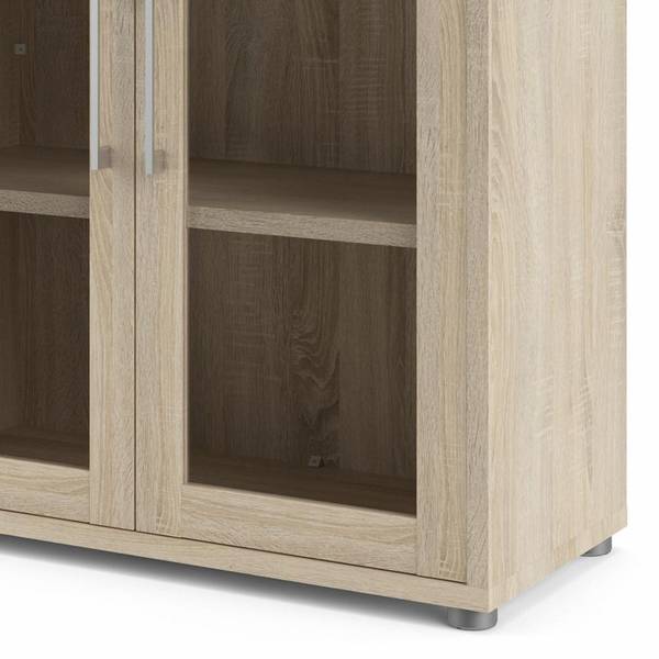 Kantoorplank Prisma bruin - eikenhouten look
