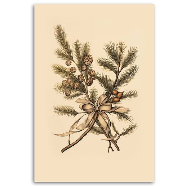 Wandbild weihnachtszweige kaufen