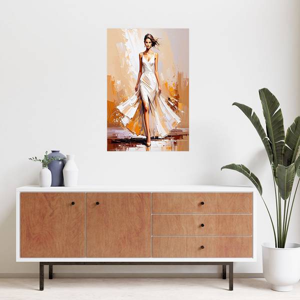Wandsticker Frau 70 x 100 cm