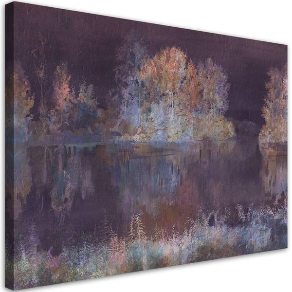 Wandbild blick auf den see 120 x 80 cm