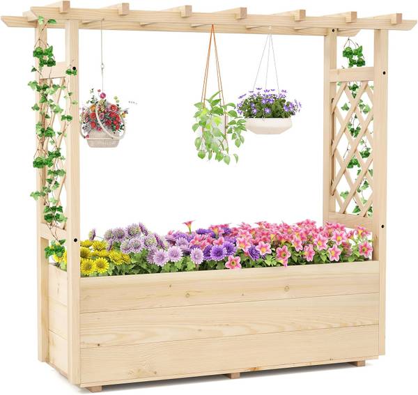 Hochbeet SF6643DE Braun - Massivholz - 40 x 103 x 115 cm
