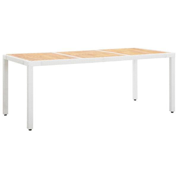 Eethoek Voor Buiten 45980 (9-delig) polyester - acacia - polyethyleen - 90 x 75 x 190 cm