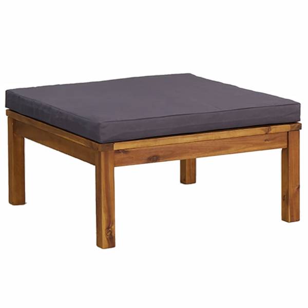 Salon de jardin 3011497-12 lot de 6 Gris - Polyester - Acacia - 65 x 35 x 65 cm