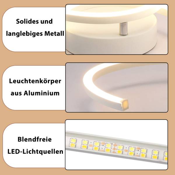 LED Plafondlamp Soto wit - metaal - 23 x 7 x 62 cm