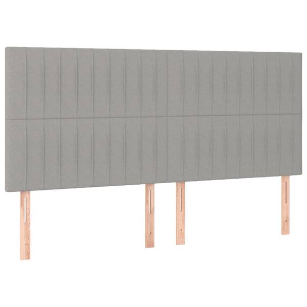 Tête de lit 3015758 Gris - Bois manufacturé - 200 x 128 x 5 cm