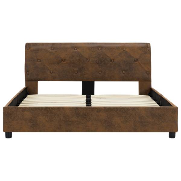 Bettgestell X665 Braun - Holz teilmassiv - 124 x 64 x 212 cm