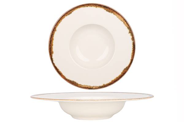 Assiette De Pâtes Fluer Amber 2 él. Porcelaine - 27 x 1 x 27 cm