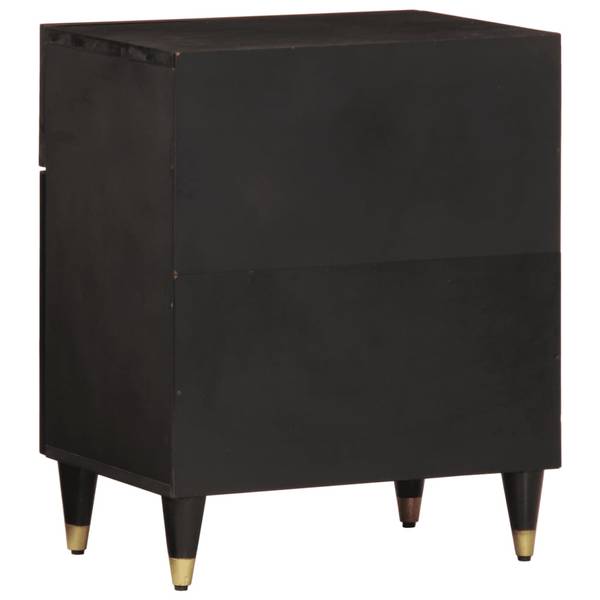 Nachttisch DE268 Schwarz - Holzwerkstoff - 50 x 60 x 33 cm