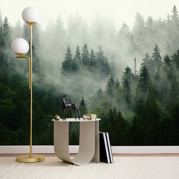 Fototapete Wald Nebel Bäume Natur 200 x 140 x 140 cm