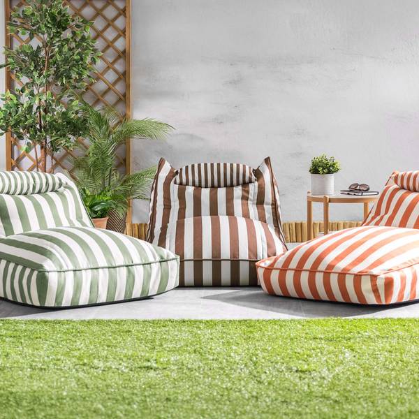 Outdoor Sitzsack Liege Nova Grün - Webstoff - 84 x 68 x 108 cm