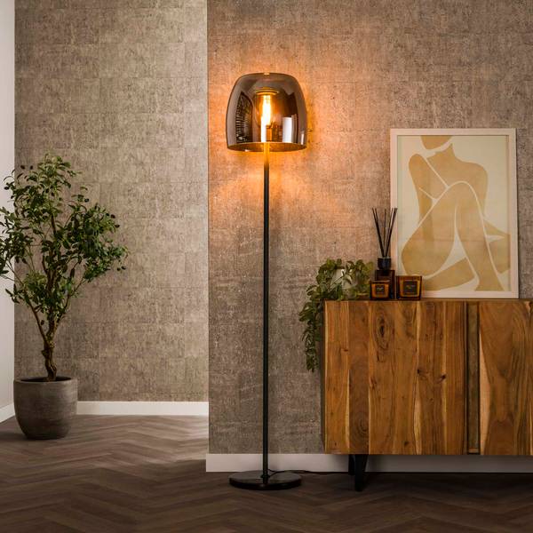 Stehleuchte DRIFT Grau - Glas - 35 x 170 x 35 cm