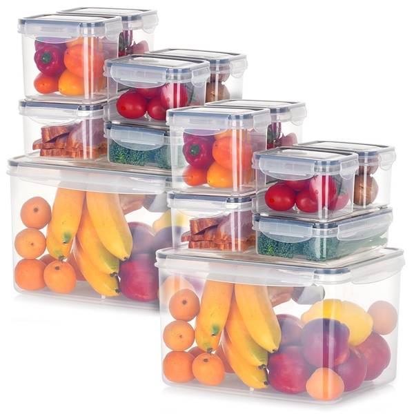 Frischhaltedosen 14er Set Kunststoff - 22 x 18 x 29 cm