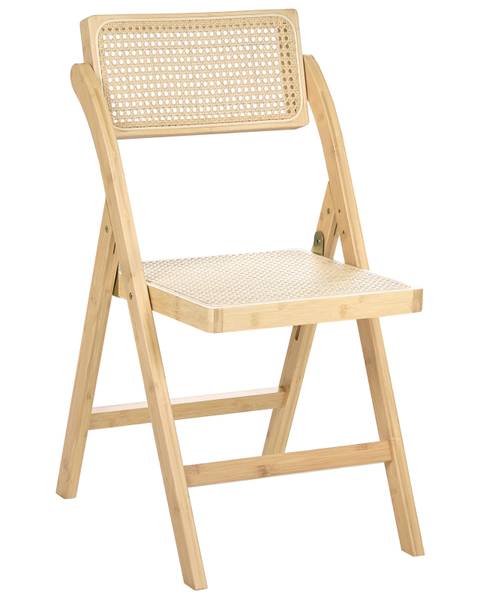 Stuhl MODANE 2-tlg Beige - Braun - Hellbraun