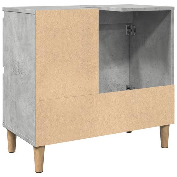 Waschbeckenunterschrank XT9678 Grau - Holzwerkstoff - 33 x 60 x 65 cm