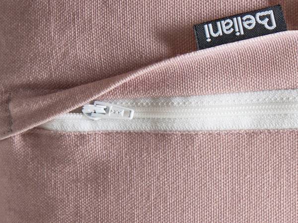 Dekokissen PENTACE 3-tlg Pink - Naturfaser - 45 x 5 x 45 cm