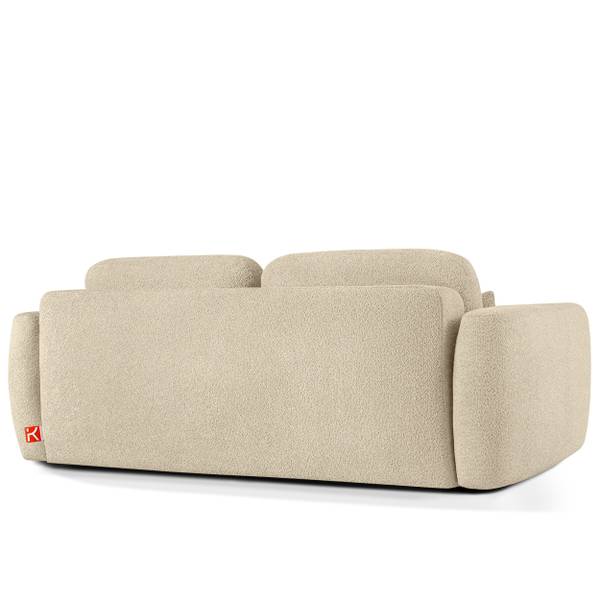 Möbelset ELOSA 2er Set Hellbeige - Bouclé