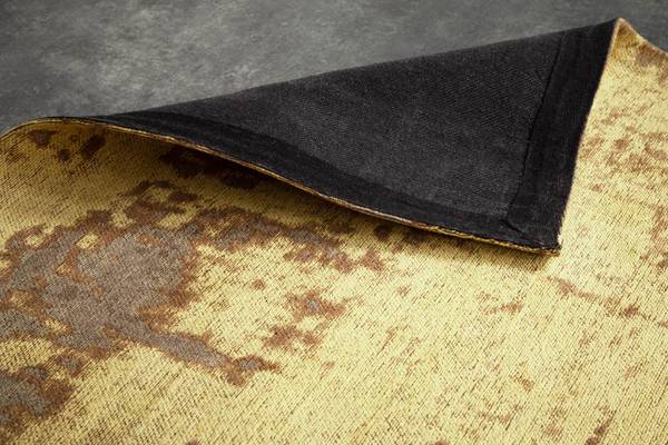 Teppich MODERN ART XXL Braun - Gelb - Mischgewebe - Baumwollstoff - Polyester - 350 x 1 x 240 cm