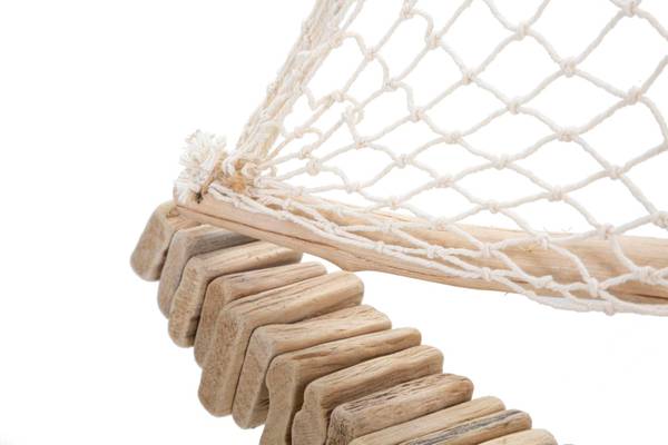 Skulptur Barca Nature Braun - Massivholz - 7 x 45 x 45 cm