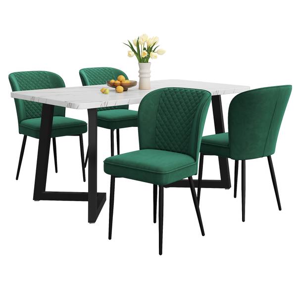 Essgruppe BB1892 5tlg Grün - Holzwerkstoff - 68 x 75 x 117 cm