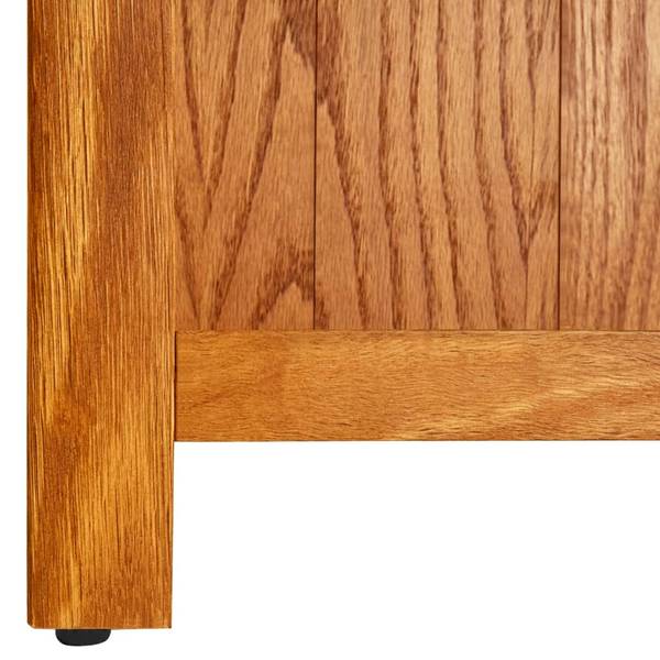 Bücherregal D1966 Braun - Massivholz - 23 x 200 x 90 cm