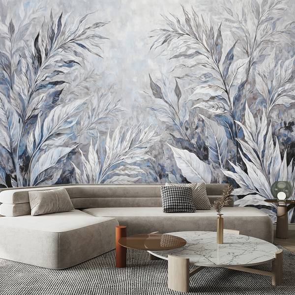 Fototapete Blätter Abstrakte botanische 200 x 140 cm
