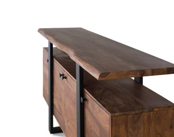 Sideboard 1595 Braun - Massivholz - 45 x 90 x 175 cm