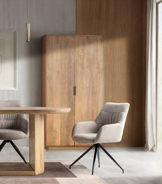 Kleiderschrank 1929 Braun - Massivholz - 100 x 190 x 40 cm