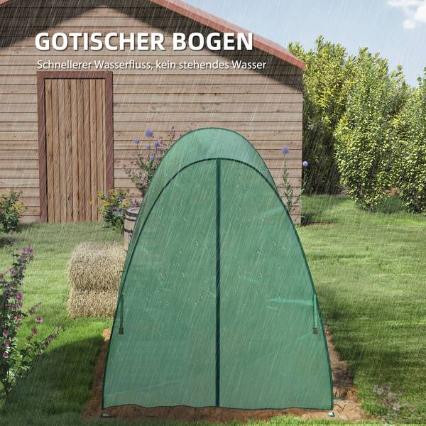 Gewächshaus 84H-247V01GN Grün