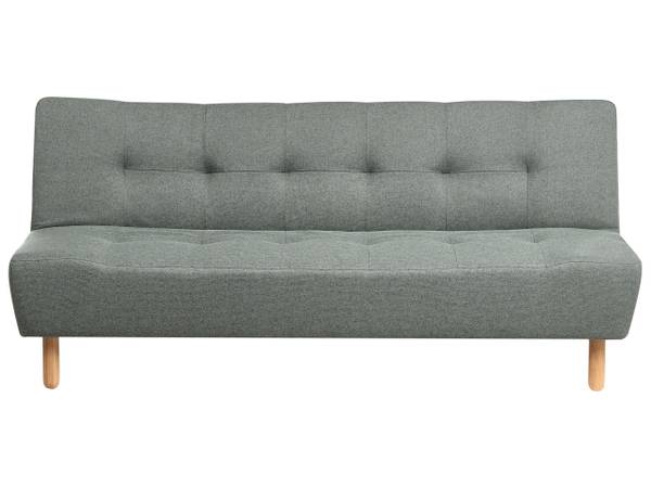 Canapé convertible ALSTEN Marron - Vert - Textile - 183 x 80 x 79 cm