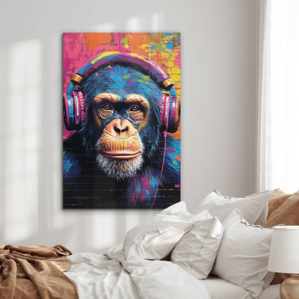 METALLBILD Graffiti 60 x 90 cm