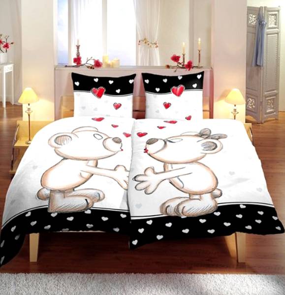 Partner Bettwäsche Herzen 135 x 200 cm kaufen