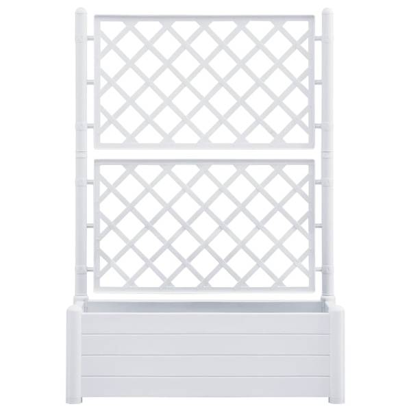 Jardinière de jardin 3005538 Blanc - Largeur : 100 cm