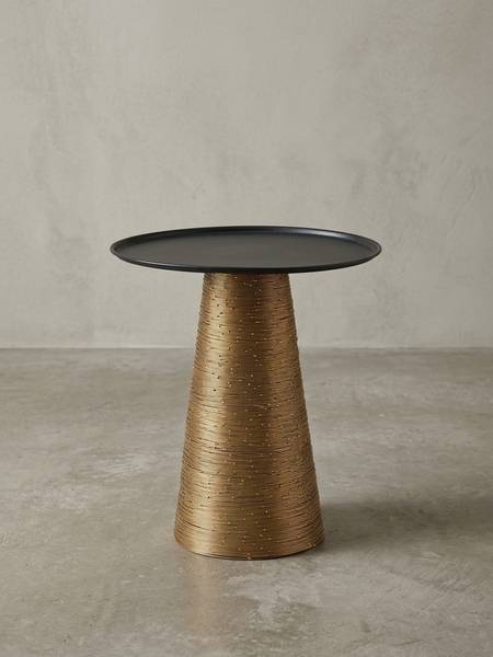 Beistelltisch USSITA Schwarz - Metall - 40 x 45 x 40 cm