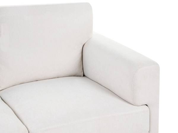 2-Sitzer Sofa LOUSTO Beige - Schwarz