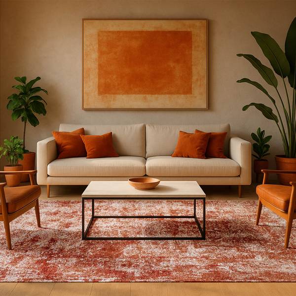 Flachgewebter Teppich Paint 200 x 280 cm
