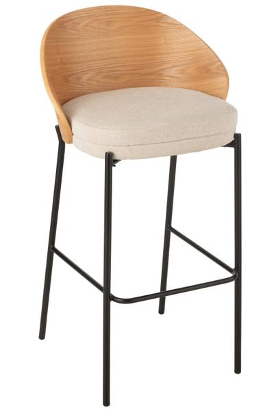 BARHOCKER  LONE - Holz - Natürliche Braun - Holz teilmassiv - 51 x 98 x 54 cm
