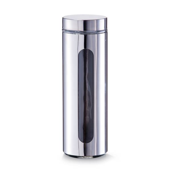 Vorratsglas, 1600ml, Edelstahl, silber Silber - Glas - 11 x 31 x 11 cm