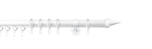 Gardinenstange auf Maß wire-point II Weiß - Breite: 190 cm