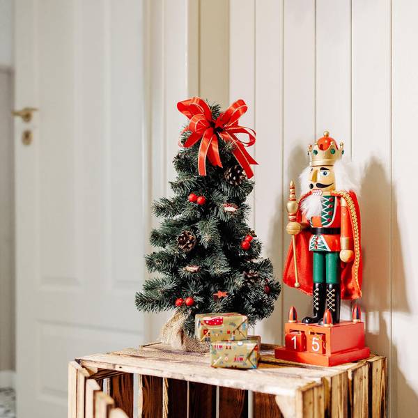 Weihnachtsbaum Geschmückt R40 Rot