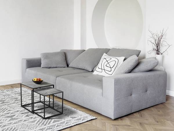 Couchtisch HILLARY 2er Set Schwarz - Silber - Metall - 40 x 40 x 40 cm