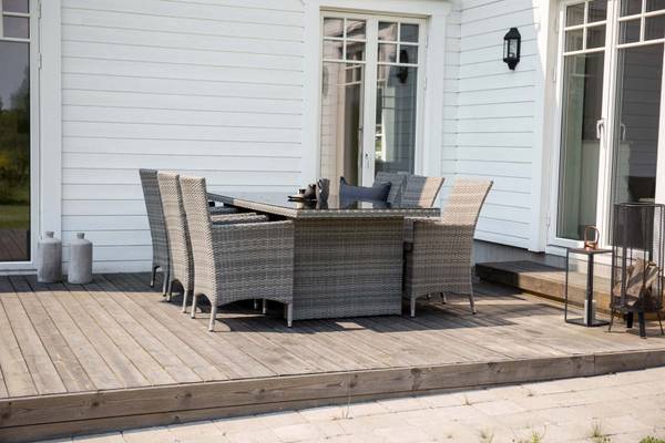 Ensemble de jardin Padova Gris - Métal - 100 x 74 x 200 cm