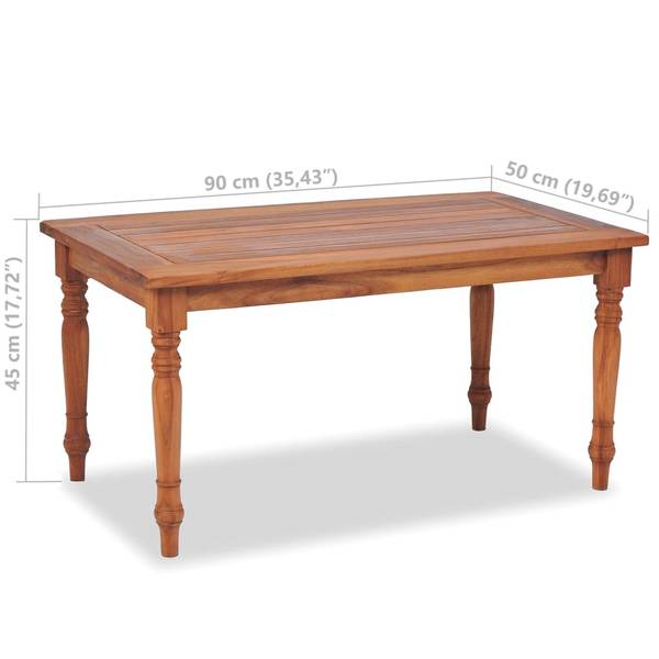 Möbel-Set 43055 (4-teilig) Braun - Polyester - Teakholz - 50 x 45 x 90 cm